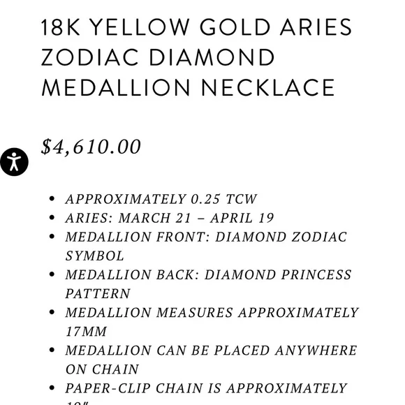 Roberto Coin 18k Aries Zodiac Necklace - Picture 4 of 11